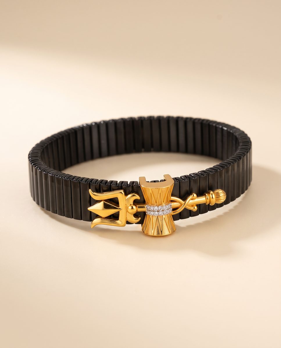 Darshan Jewels Men's Gold Bracelet - 3Bracelet