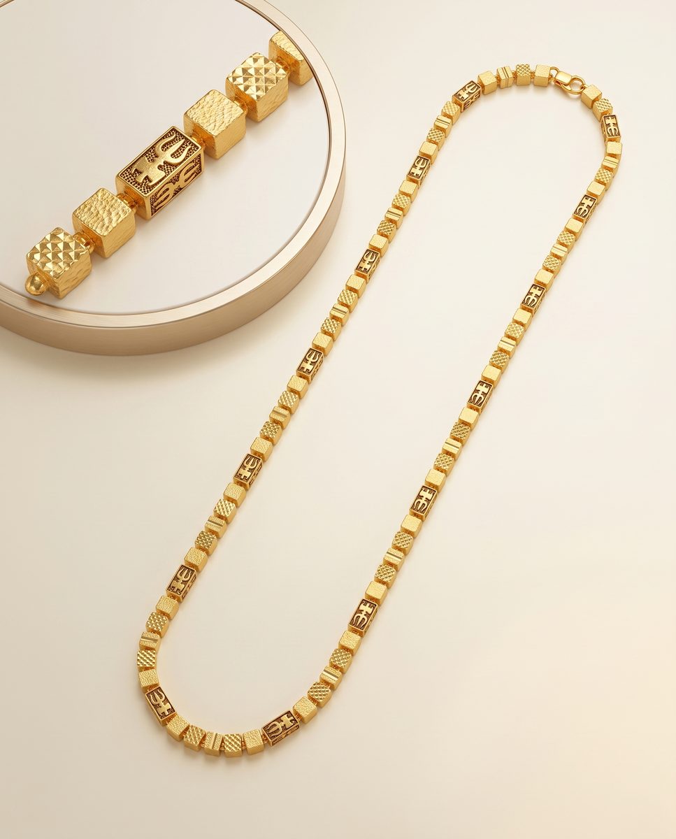 Darshan Jewels Men's Gold Chain - 8 Chain