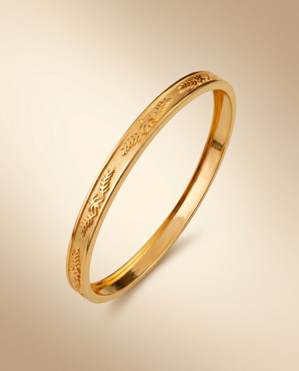 Darshan Jewels Men's Gold Kada - 6 Kada