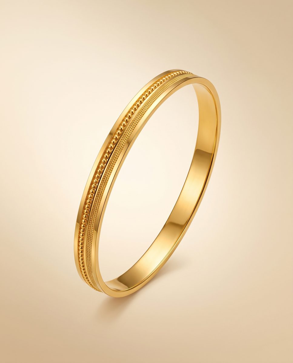 Darshan Jewels Men's Gold Kada - 8 Kada
