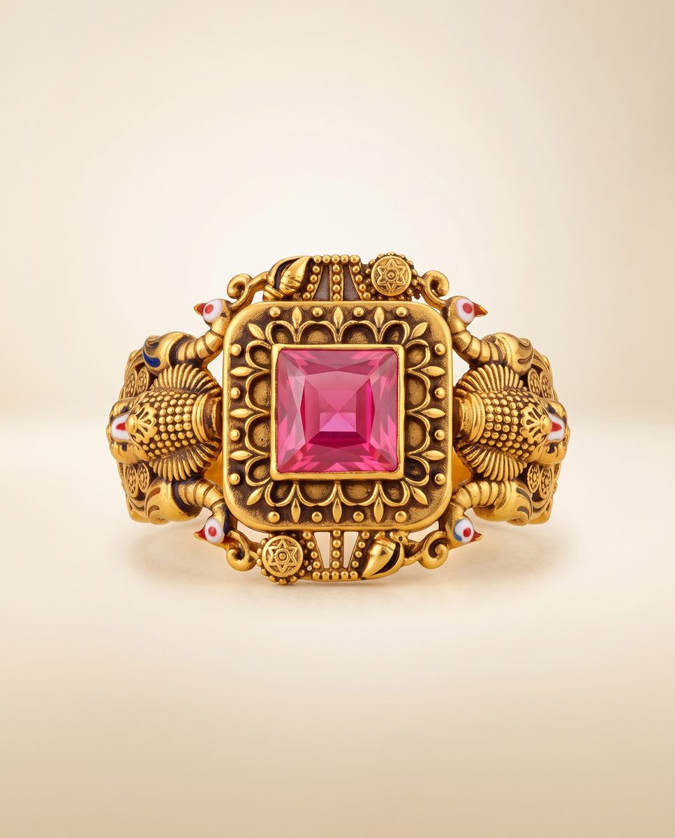 Darshan Jewels Men's Gold Rings - 5 Ring